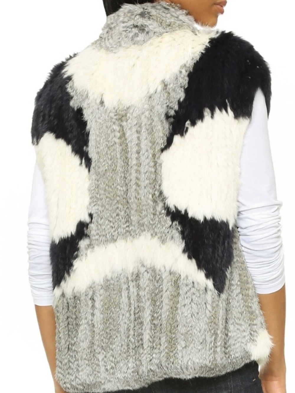 Vince 100% Rabbit Fur vest - Picture 5 of 8